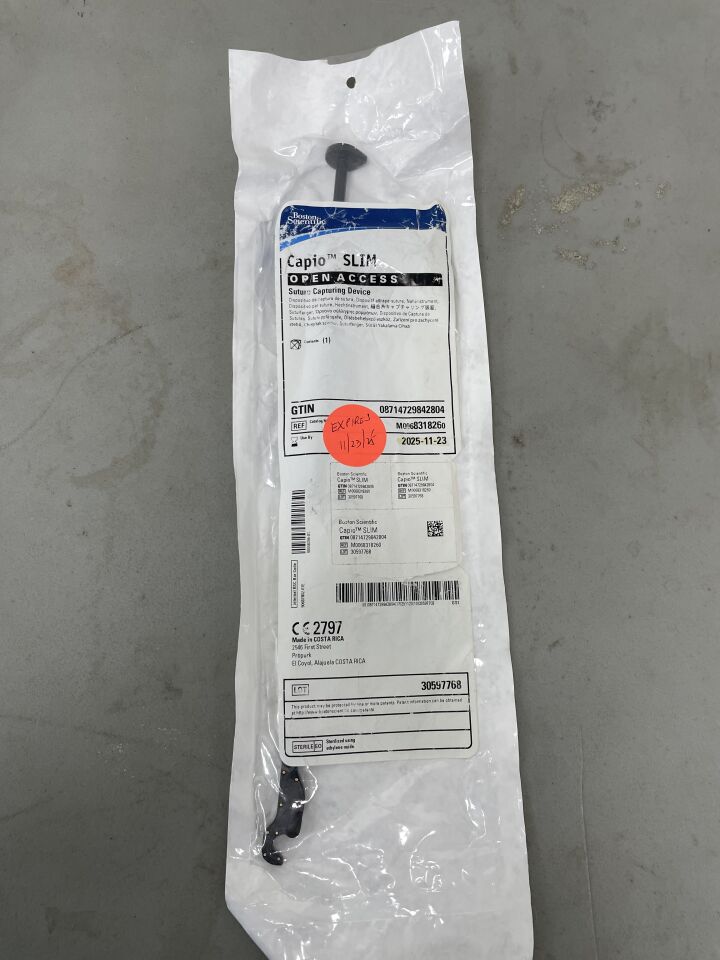 831826 - BOSTON SCIENTIFIC - capio slim capturing device, open access suture, (EA)