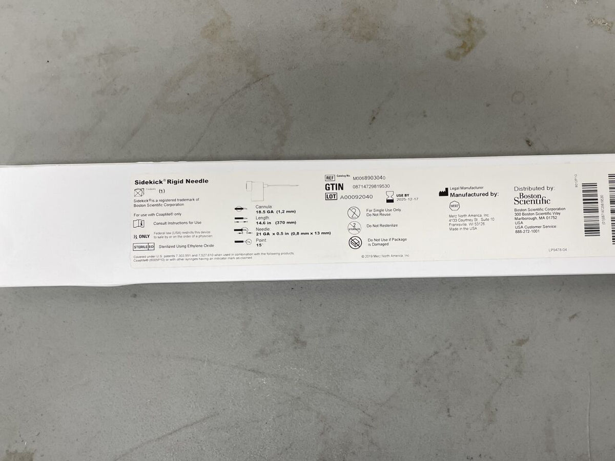 890304 - BOSTON SCIENTIFIC - sidekick rigid needle, 21 ga, 14.6 in. size, (BX/1)