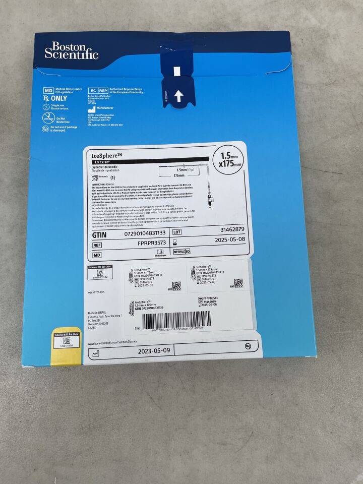 FPRPR3573 - BOSTON SCIENTIFIC - IceSphere 1.5 CX Cryoablation Needle - 90 ° Angled - Yellow Handle - 1.5mm/17G x 175mm, (BX/1)
