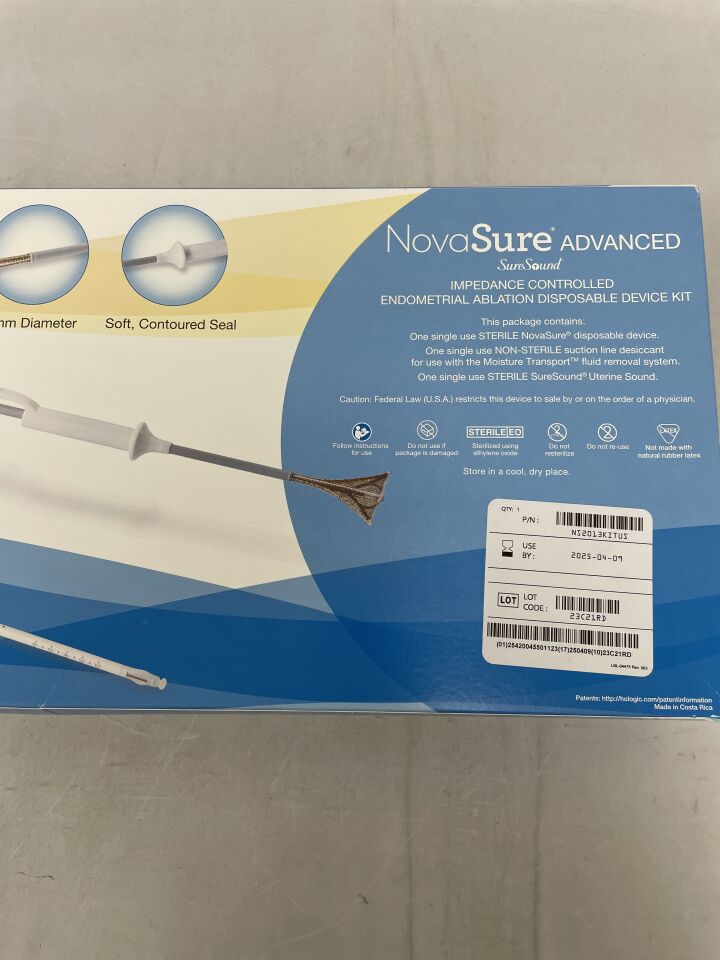 NS2013KITUS - HOLOGIC - NovaSure Advanced Impedance Controlled Endometrial Ablation Kit w/SureSound, (BX/1)