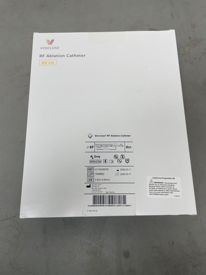 VC10A256F60 - VENCLOSE - Venclose RF Ablation Catheter (VC-10A2.5-6F-60) - 6Fr x 60cm, (BX/1)