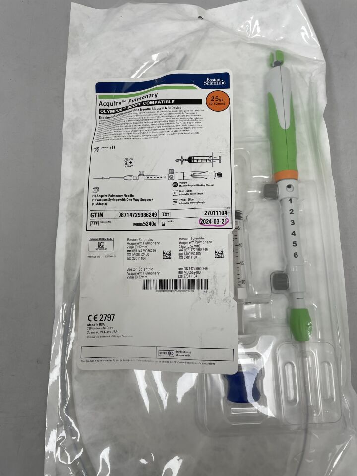 5240 - BOSTON SCIENTIFIC - ACQUIRE PULMONARY Endobronchial Ultrasound Fine Needle Biopsy (FNB) Device, (BX/1)