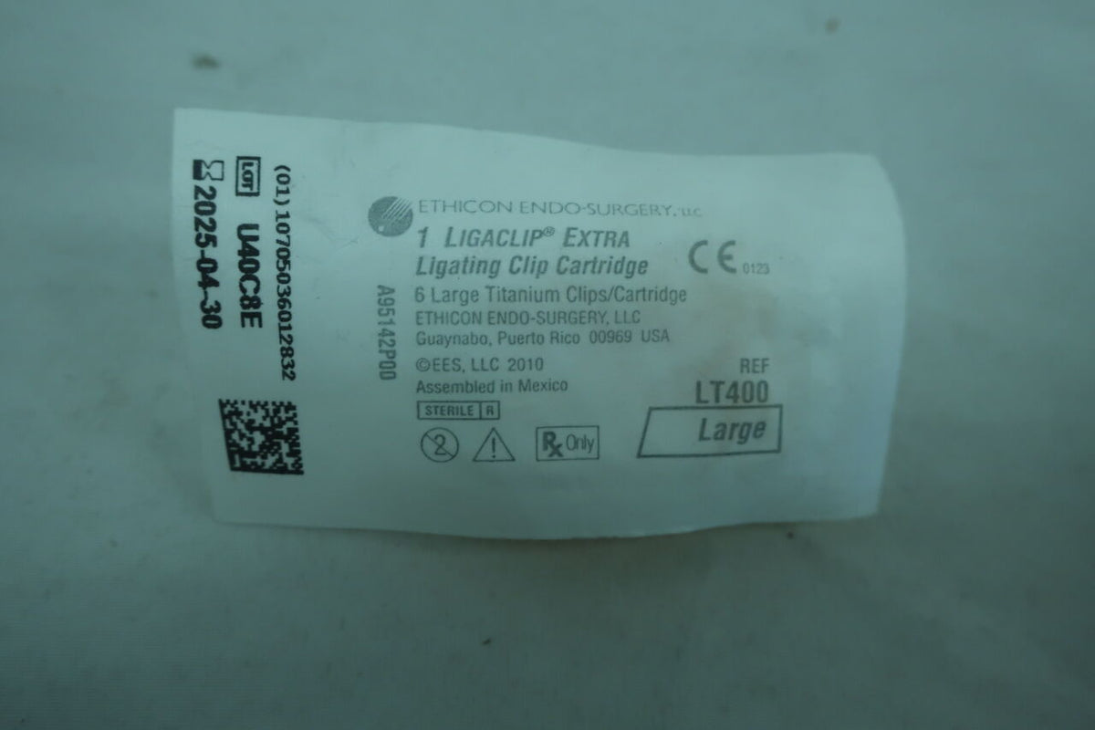 LT400 - ETHICON - Ligaclip Extra Ligating Clip, Large, Yellow Handle Color, (BX/18)