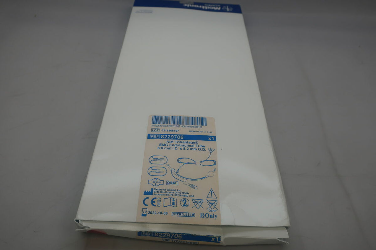 8229706 - MEDTRONIC - NIM TriVantage Endotracheal Tube: 6mm x 8.2mm, (BX/1)