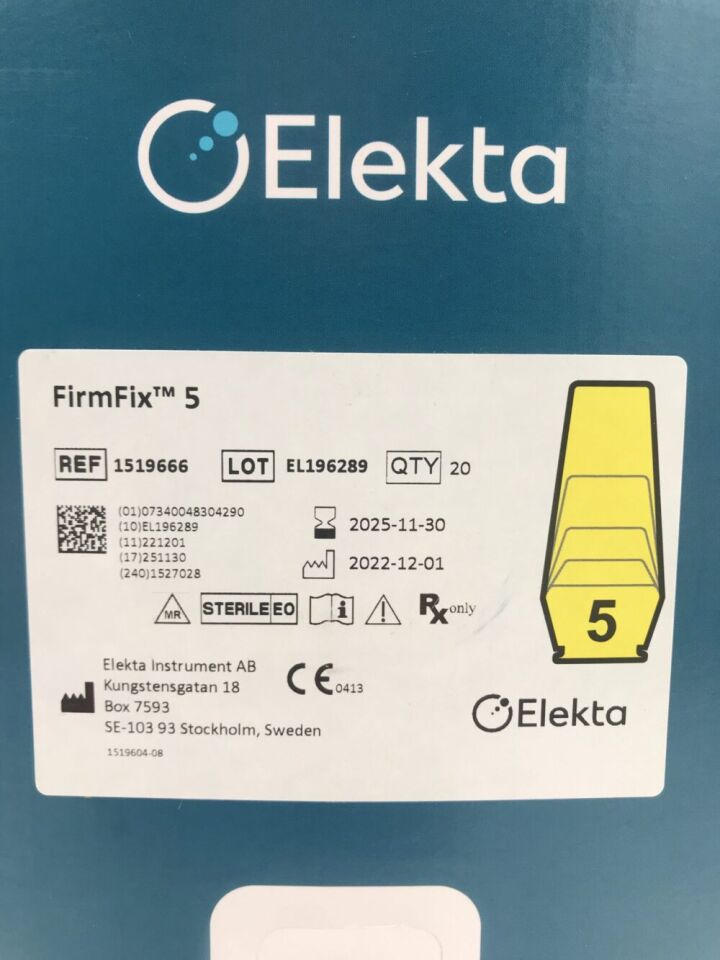 1519666 - ELEKTA - FirmFix 5 Leksell Vantage Stereotactic System, (EA)