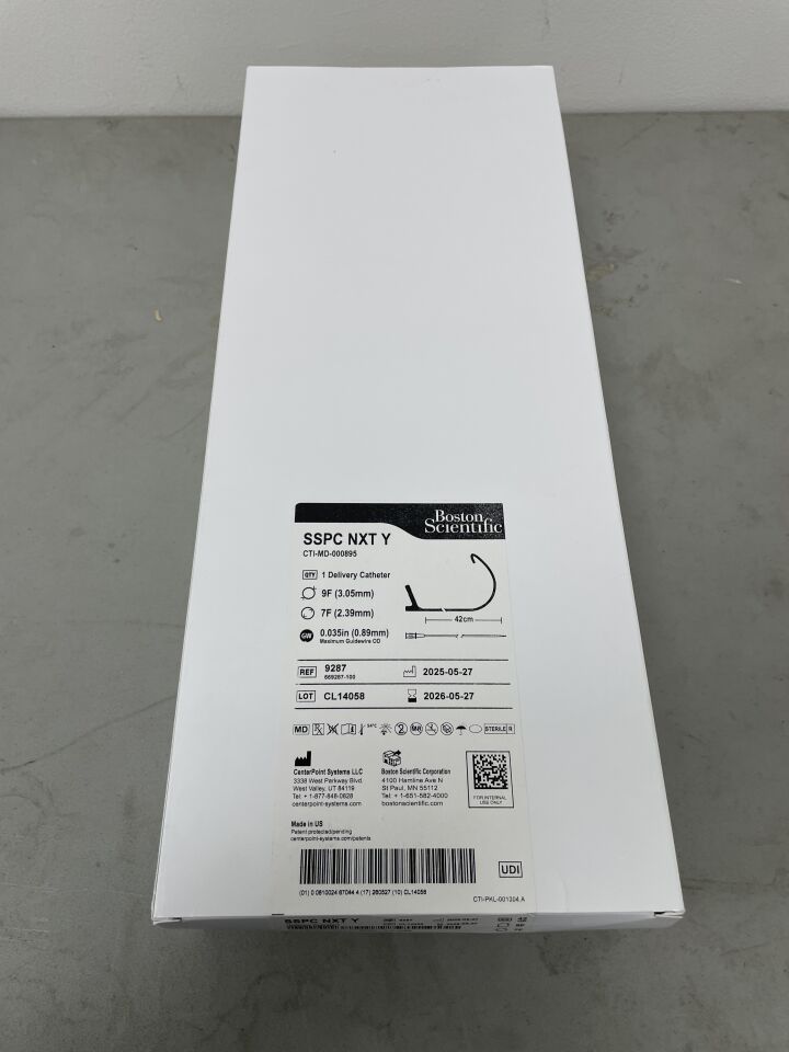 9287 - BOSTON SCIENTIFIC - SSPC NXT Y Delivery Catheter Extended Reach , ID - 7F, OD - 9F, Length - 42cm, (BX/1)