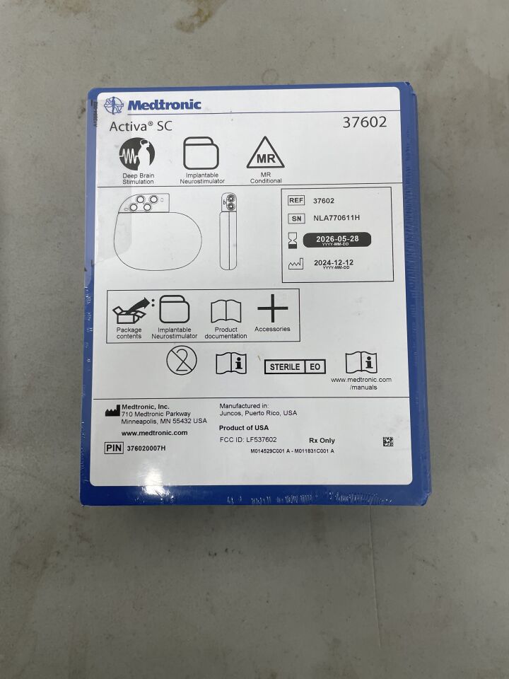 37602 - MEDTRONIC - Activa SC Multi-Program Neurostimulator for Deep Brain Stimulation (DBS), (BX/1)