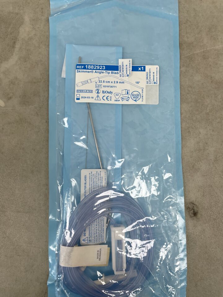 1882923 - MEDTRONIC - 2.9mm skimmer angled-tip blade: 22.5cm, (EA)