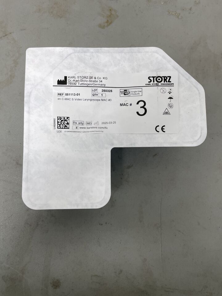 051113-01 - STORZ - C-MAC S Video Laryngoscope MAC 3, (EA)