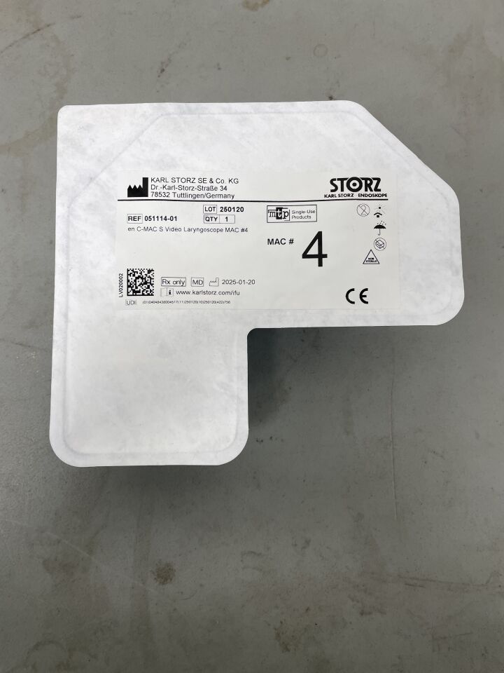 051114-01 - STORZ - C-MAC S Video Laryngoscope MAC 4, (EA)