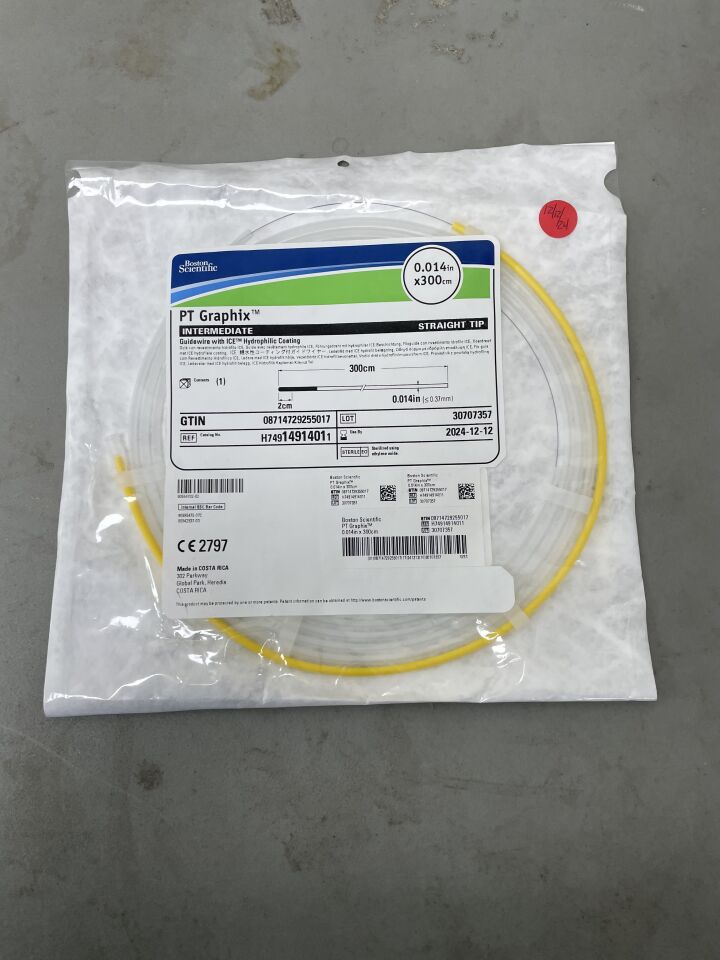 1215401 - BOSTON SCIENTIFIC - ChoICE PT Guidewire - ICE Hydrophilic Coating - Floppy (LS), Straight Tip - .014" x 300cm, (EA)