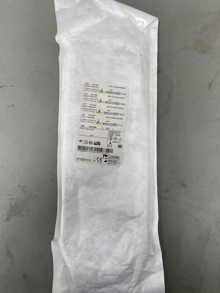 CKP-4500 - CONMED - PopLok Knotless Suture Anchor, 4.5 dia. x 11 mm Length, (EA)