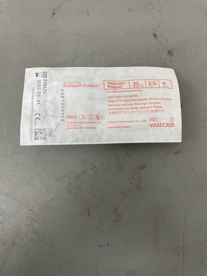 VASECR35 - ETHICON - Echelon Endopath Stapler Reload, For Advanced Placement Tip, (EA)
