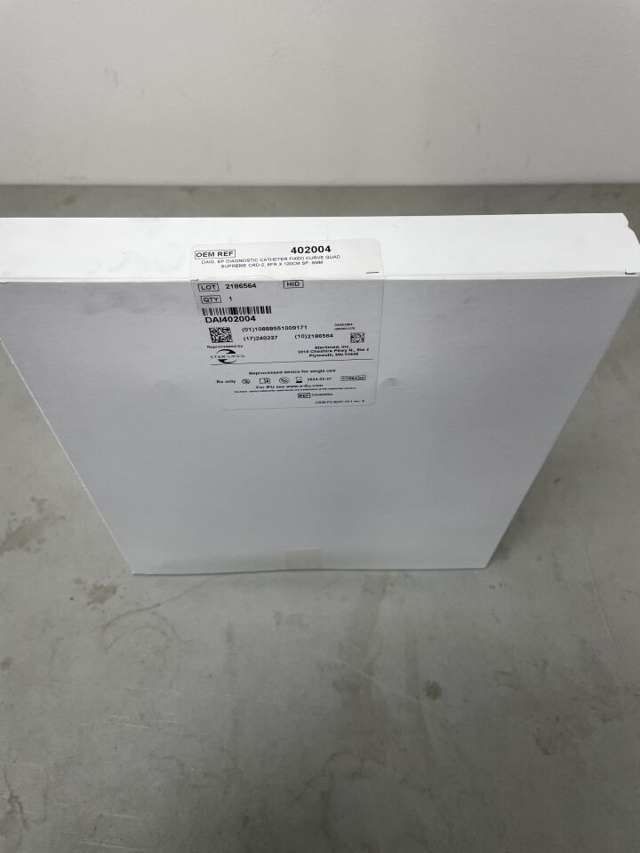 DAI402004 - STERILMED - SJM Supreme Electrophysiology Catheter - 5mm - CRD-2 - 6Fr x 120cm (Reprocessed), (BX/1)