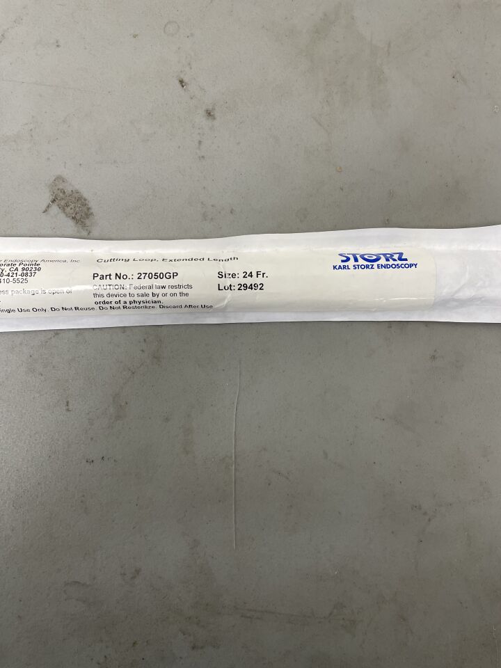 27050GP - STORZ - Angled Monopolar Cutting Loop Electrode, 24 Fr Size, (EA)