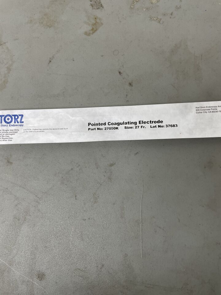 27050K - STORZ - 27F Coagulating Electrode, Pointed, (EA)