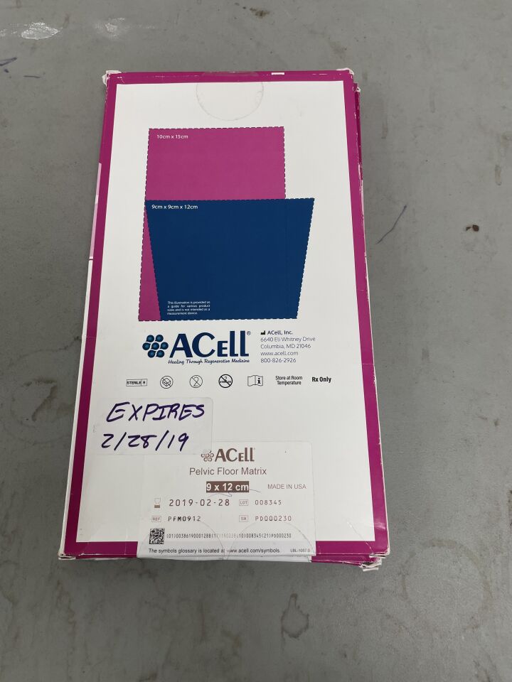 PFM0912 - ACELL - pelvic floor matrix 9x12 cm, (BX/1)
