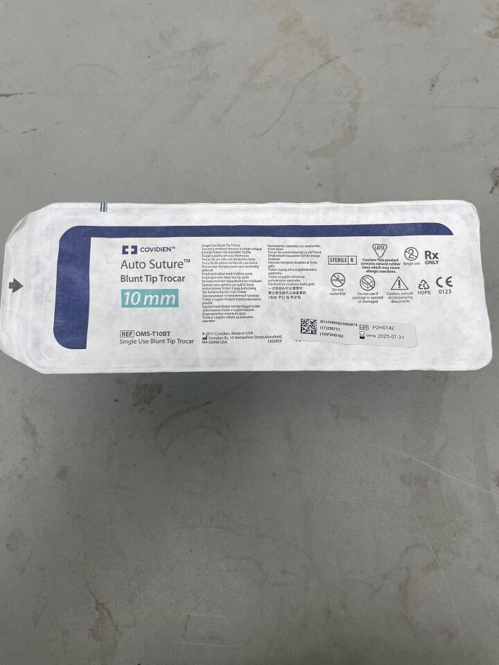 OMS-T10BT - COVIDIEN - Blunt Tip Trocar with Built-in Converters, 10 mm Size, (EA)