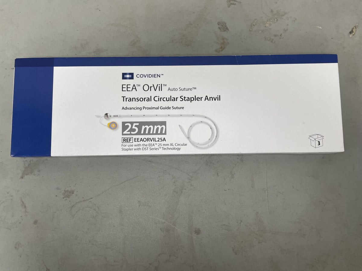 EEAORVIL25A - COVIDIEN - EEA OrVil Single-Use Pre-titled Anvil Circular Stapler with DST Series Technology, 25 mm Size, (BX/3)