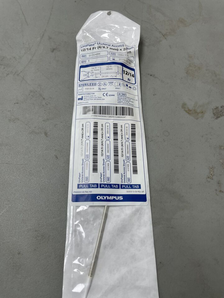 61224BX - OLYMPUS - UroPass Ureteral Access Sheath 12/14F x 24cm, (EA)