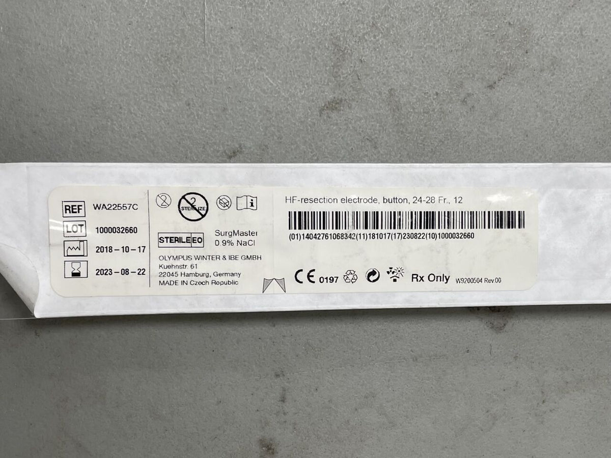 WA22557C - OLYMPUS - HF-Resection Electrode For OES Pro Resectoscope, 24 to 28 Fr Size, Button, (EA)