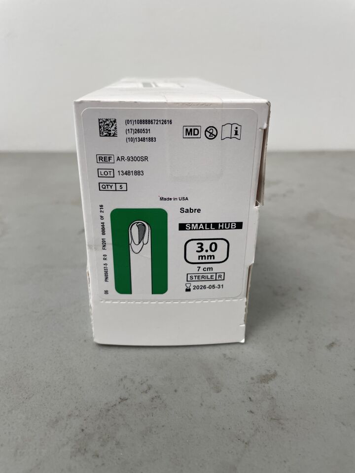 AR-9300SR - ARTHREX - 3.0mm Sabre Small Hub 7cm, (BX/5)