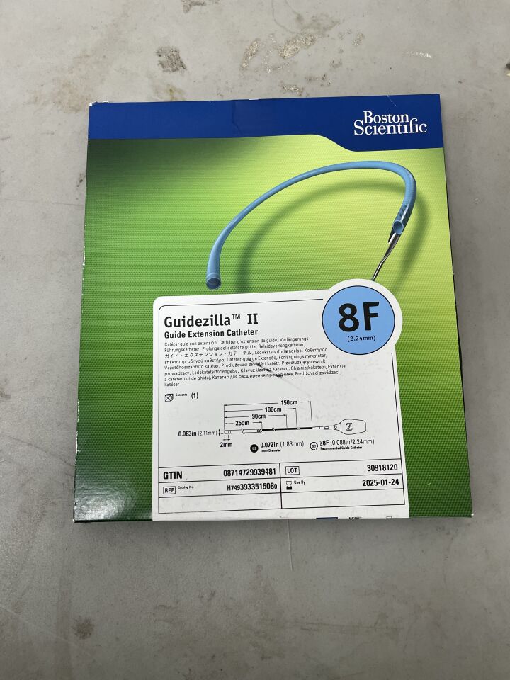 393351508 - BOSTON SCIENTIFIC - Guidezilla II Guide Extension Catheter - 8Fr x .072" x 150cm, (BX/1)