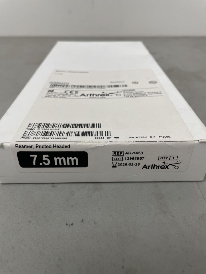 AR-1453 - ARTHREX - Reamer, Piloted Head 7.5mm, (BX/1)