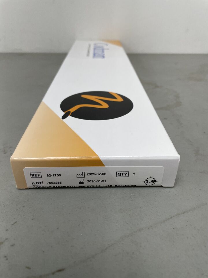 82-1750 - CODMAN - Bactiseal Clear EVD Catheter 1.9mm I.D. Catheter Set - 35mm Ventricular Catheter, Stylet, Connector, Cap, Catheter Anchoring Clip, Trocar, (BX/1)