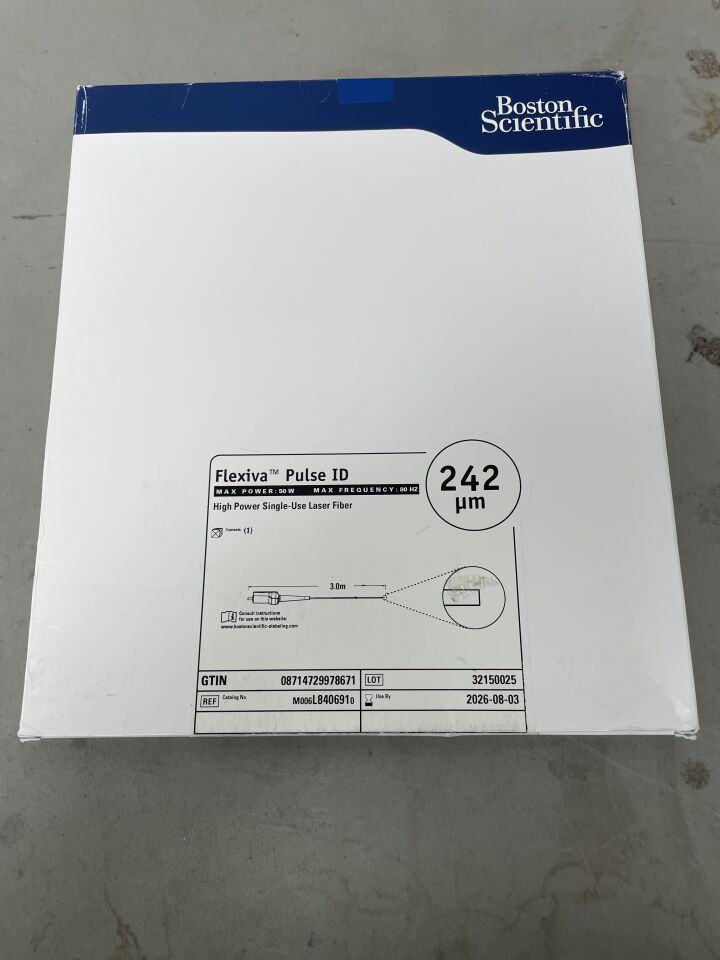 L840691 - BOSTON SCIENTIFIC - Flexiva Pulse ID High Power Laser Fiber, 50W, 80Hz max frequency, (BX/1)