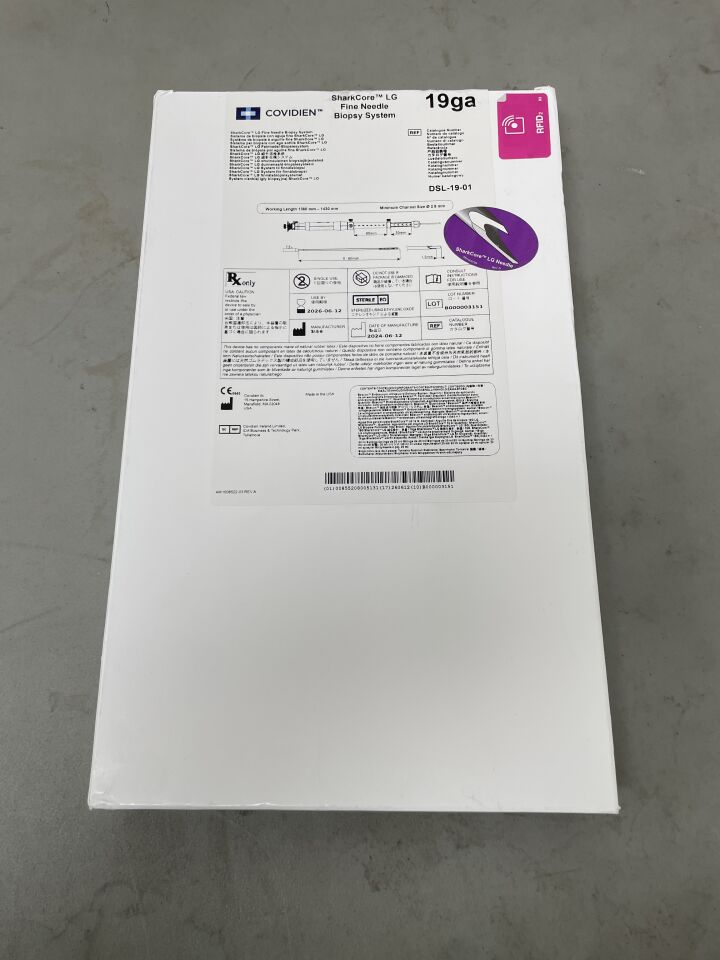 DSL-19-01 - COVIDIEN - Beacon Nitinol EUS Delivery System with SharkCore LG FNB Needle, 19G, ()