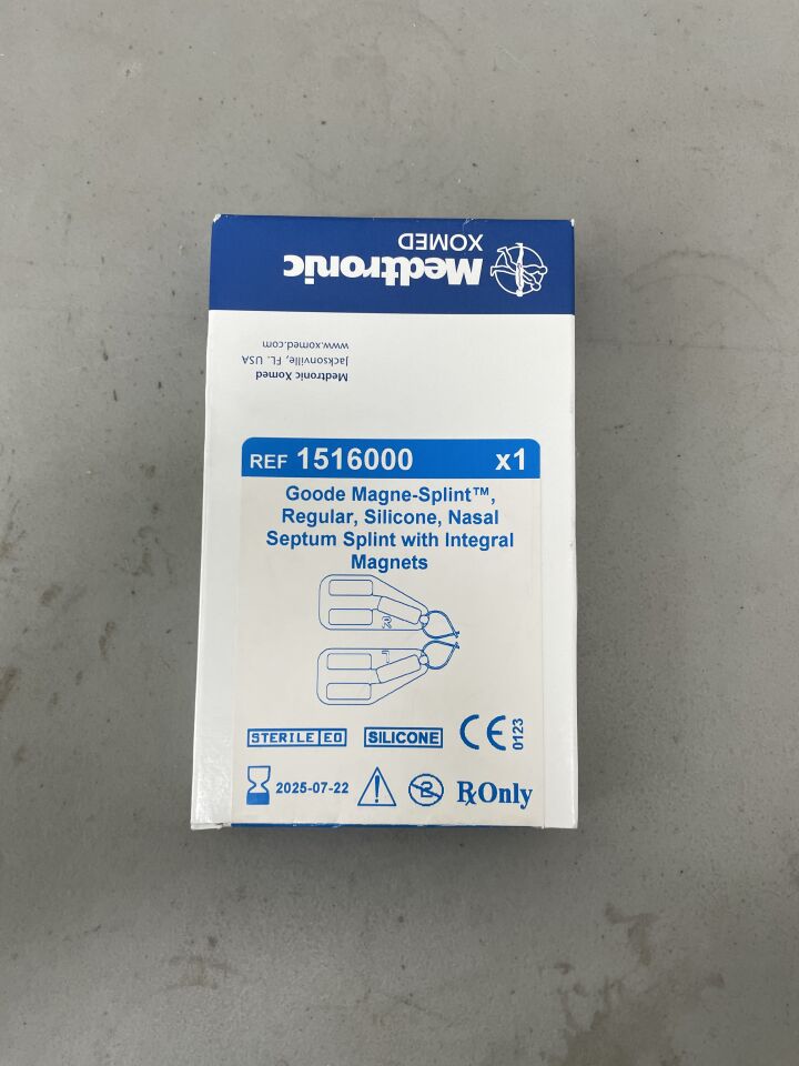 1516000 - MEDTRONIC - Goode Magne-Splint Regular, Silicone Nasal Septum Splint, (BX/1)