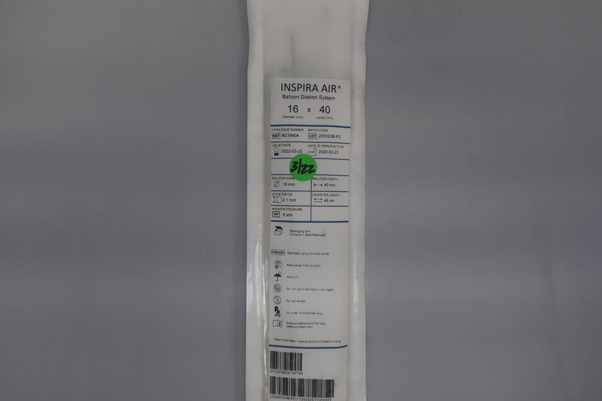 BC1640A - ACCLARENT - INSPIRA AIR BALLOON DILATION SYSTEM 16x40, ()