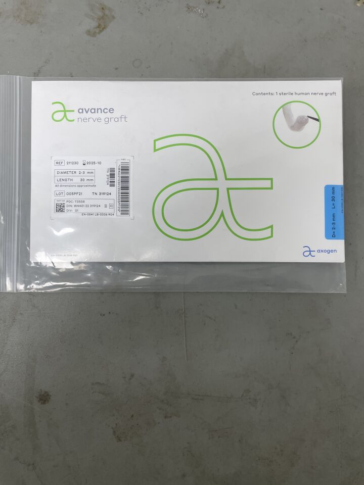 TN 319124 - AXOGEN - Avance Nerve Graft, 2-3mm x 30mm, (BX/1)