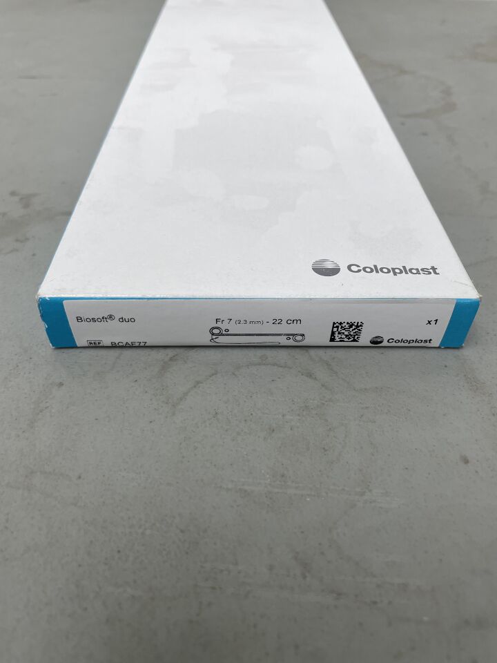 BCAF77 - COLOPLAST - Biosoft Duo Double Loop Ureteral Stent, 7Fr x 22cm, (BX/1)