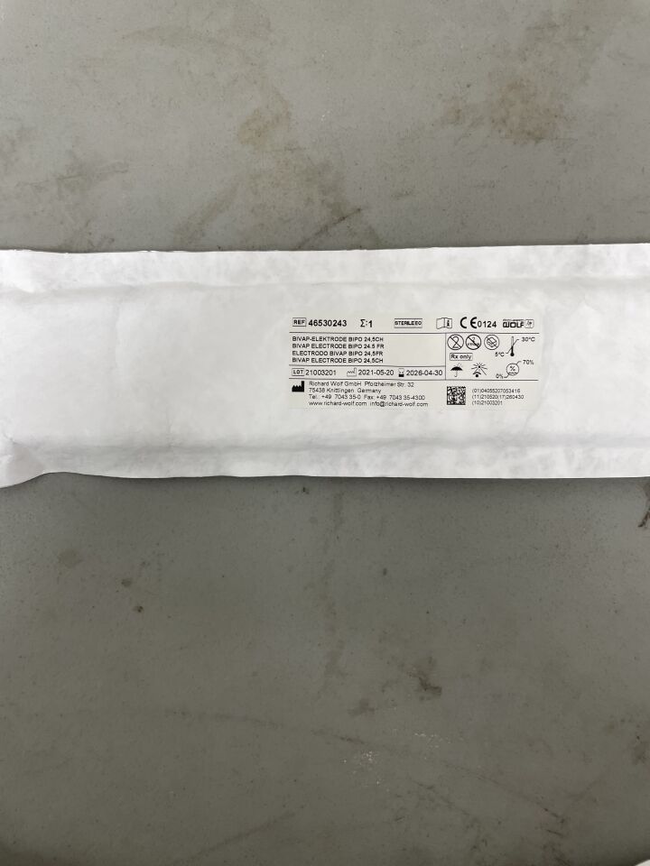 46530243 - RICHARD WOLF - BIVAP Electrode, 24.5Fr, (EA)