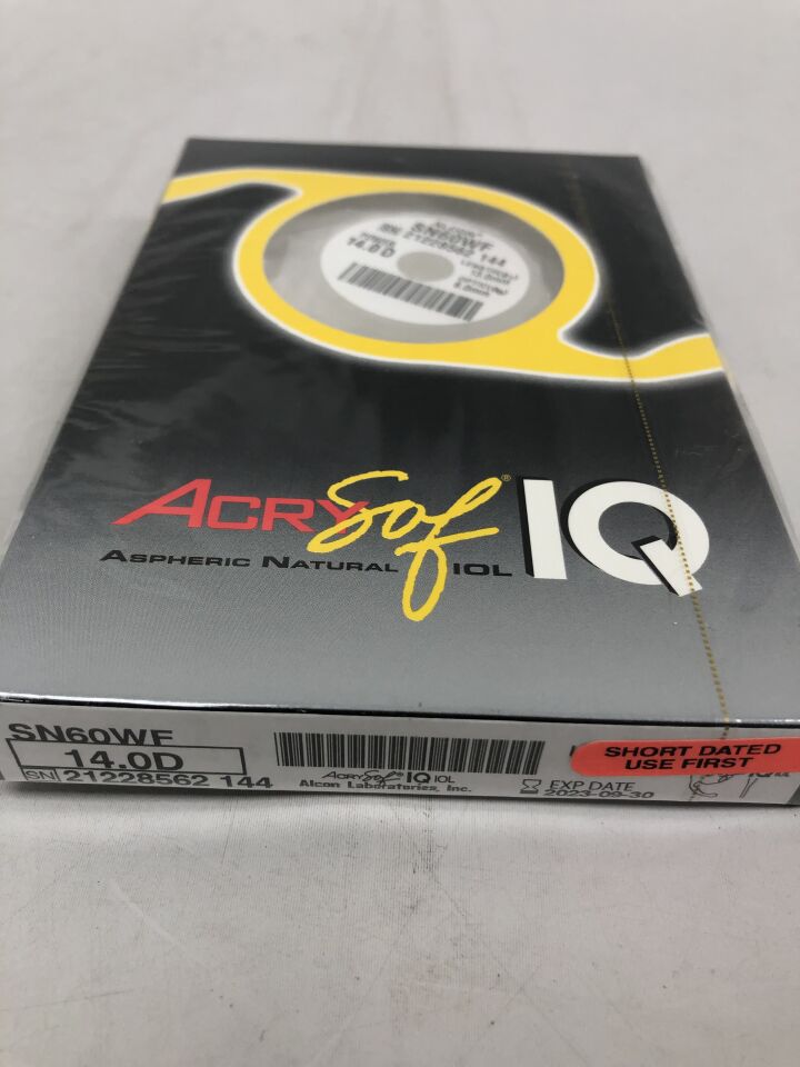 SN60WF.140 - ALCON - AcrySof IQ IOL Foldable Intraocular Lens, 14.0D, (BX/1)