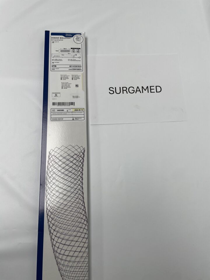 1204416607 - BOSTON SCIENTIFIC - VENOUS WALLSTENT Self-Expanding Stent - 16mm x 60mm x 75cm (L), (BX/1)