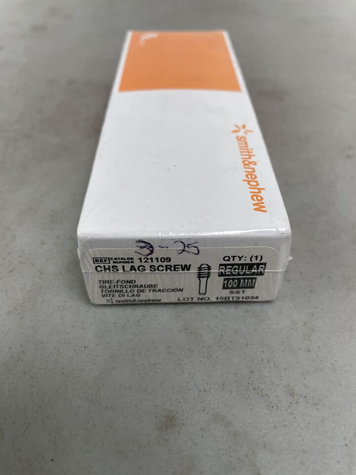 121109 - SMITH & NEPHEW - CHS Lag Screw: Regular, 100mm, (BX/1)
