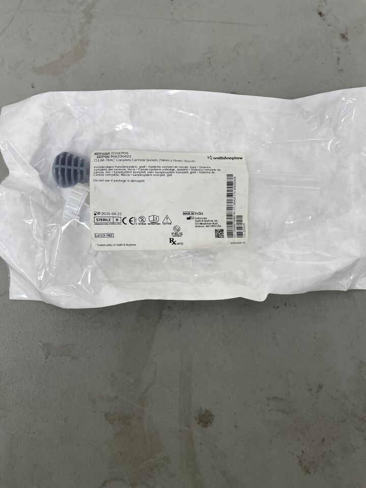 72200906 - SMITH & NEPHEW - Clear-Trac Polycarbonate Complete Cannula System, 7 x 72 mm, (EA)