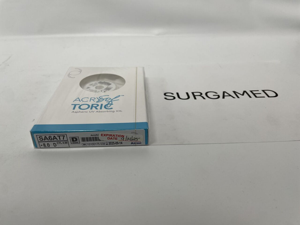 SA6AT7.080 - ALCON - AcrySof Aspheric UV Absorbing Toric Posterior Chamber IOL, 8.0D, (BX/1)