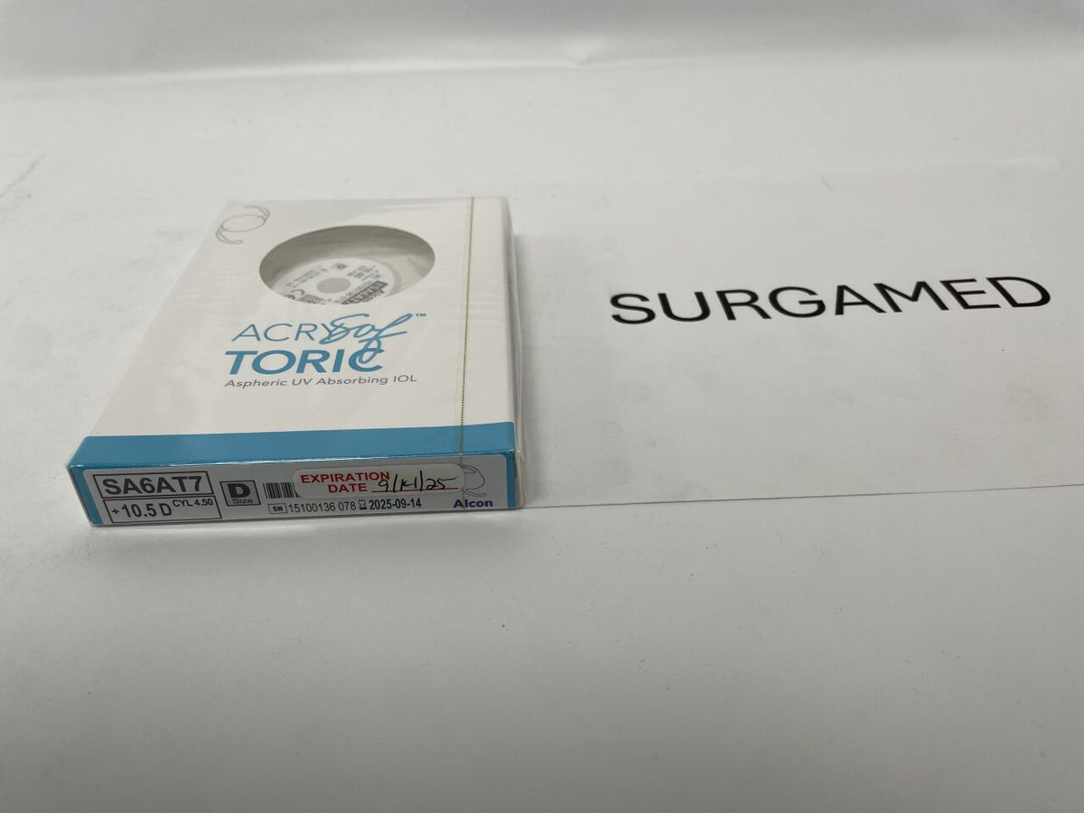 SA6AT7.105 - ALCON - AcrySof Aspheric UV Absorbing Toric Posterior Chamber IOL, 10.5D, (BX/1)