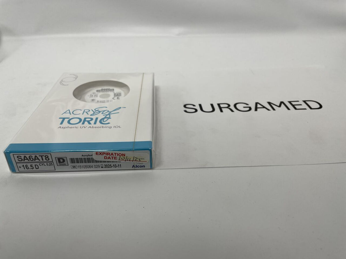 SA6AT8.165 - ALCON - AcrySof Aspheric UV Absorbing Toric Posterior Chamber IOL, 16.5D, (BX/1)