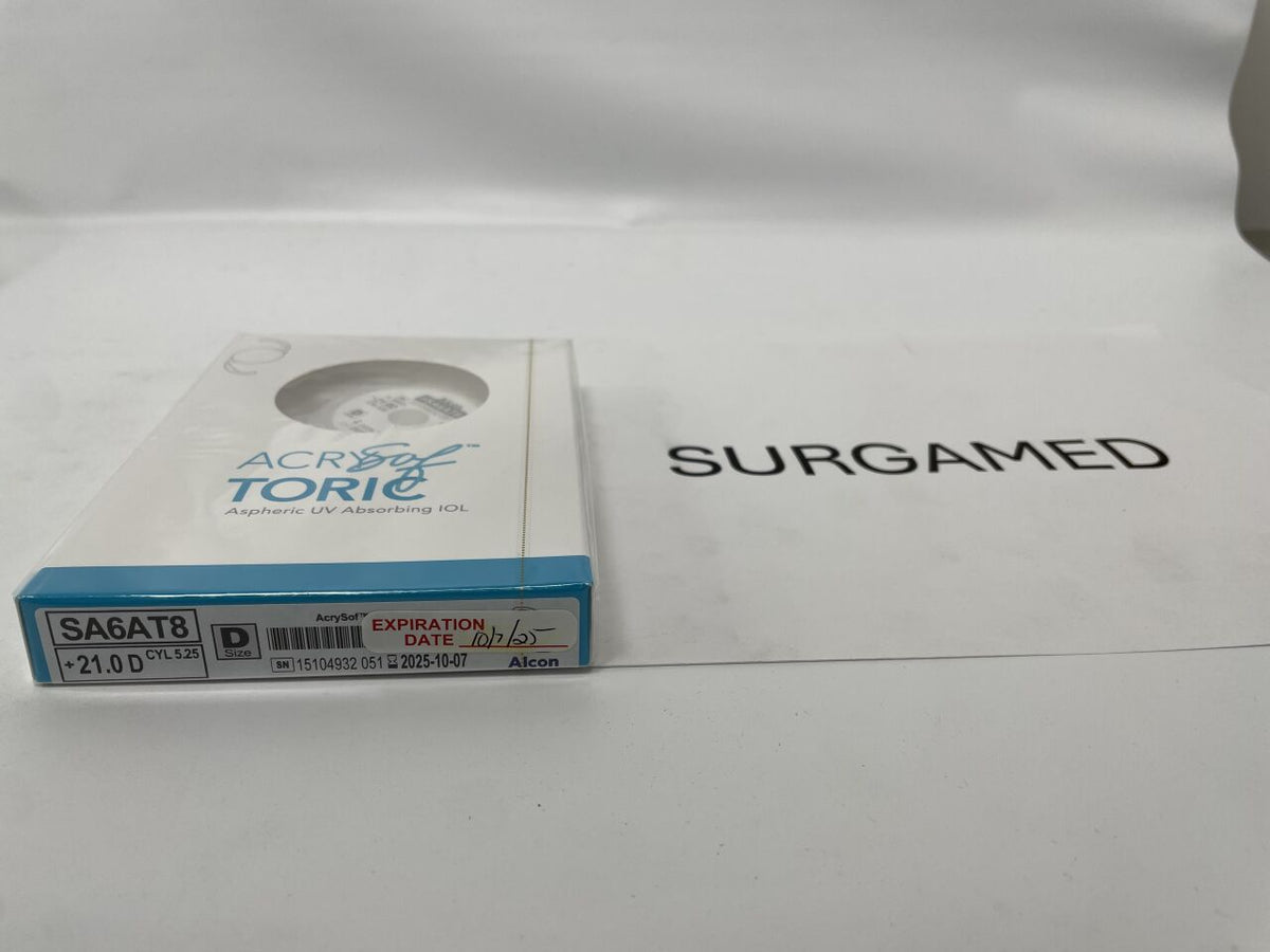 SA6AT8.210 - ALCON - AcrySof Aspheric UV Absorbing Toric Posterior Chamber IOL, 21.0D, (BX/1)
