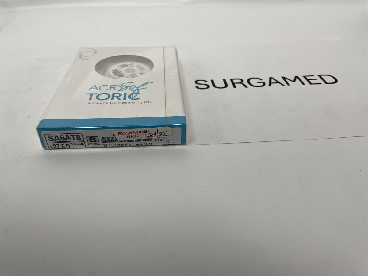 SA6AT8.275 - ALCON - AcrySof Aspheric UV Absorbing Toric Posterior Chamber IOL, 27.5D, (BX/1)