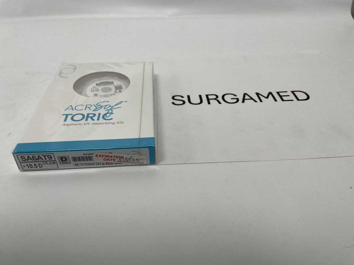 SA6AT9.105 - ALCON - AcrySof Aspheric UV Absorbing Toric Posterior Chamber IOL, 10.5D, (BX/1)