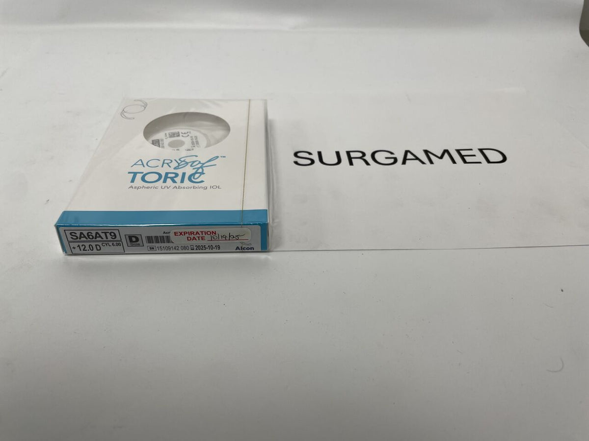SA6AT9.120 - ALCON - AcrySof Aspheric UV Absorbing Toric Posterior Chamber IOL, 12.0D, (BX/1)