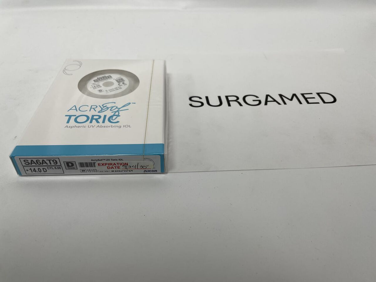 SA6AT9.140 - ALCON - AcrySof Aspheric UV Absorbing Toric Posterior Chamber IOL, 14.0D, (BX/1)