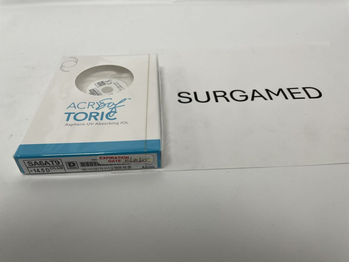 SA6AT9.145 - ALCON - AcrySof Aspheric UV Absorbing Toric Posterior Chamber IOL,14.5D, (BX/1)