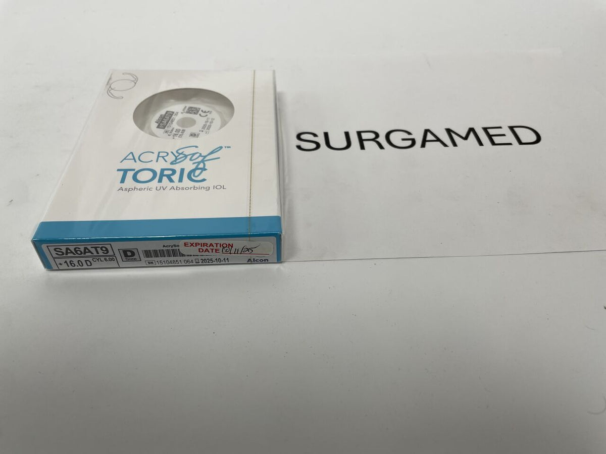 SA6AT9.160 - ALCON - AcrySof Aspheric UV Absorbing Toric Posterior Chamber IOL, 16.0D, (BX/1)
